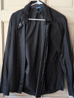 Van Heusen Black Patterned Lightweight Shirt Jacket